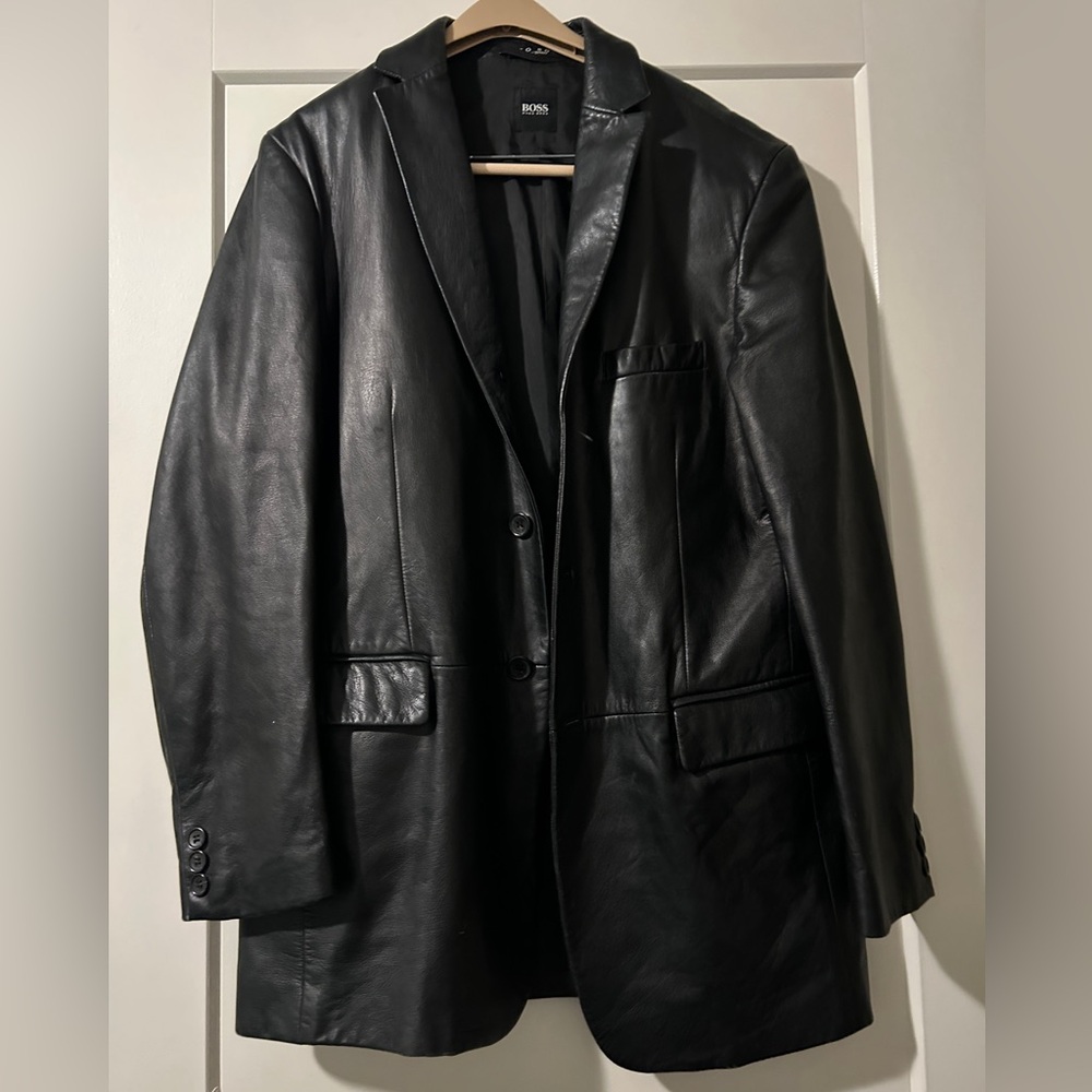 Hugo Boss Black Leather Jacket